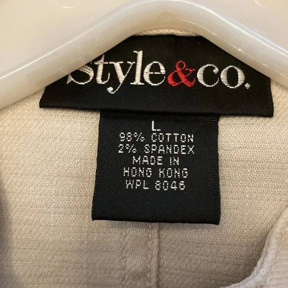 Style & Co jacket women’s large off white - Picture 6 of 7